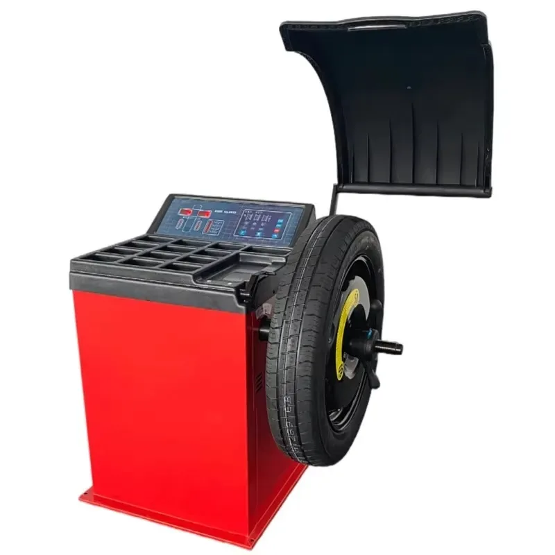 Automatic Car Tire Balancer Digital Display Wheel Positioning Equipment 1g Accuracy 70kg Load Capacity Professional Grade