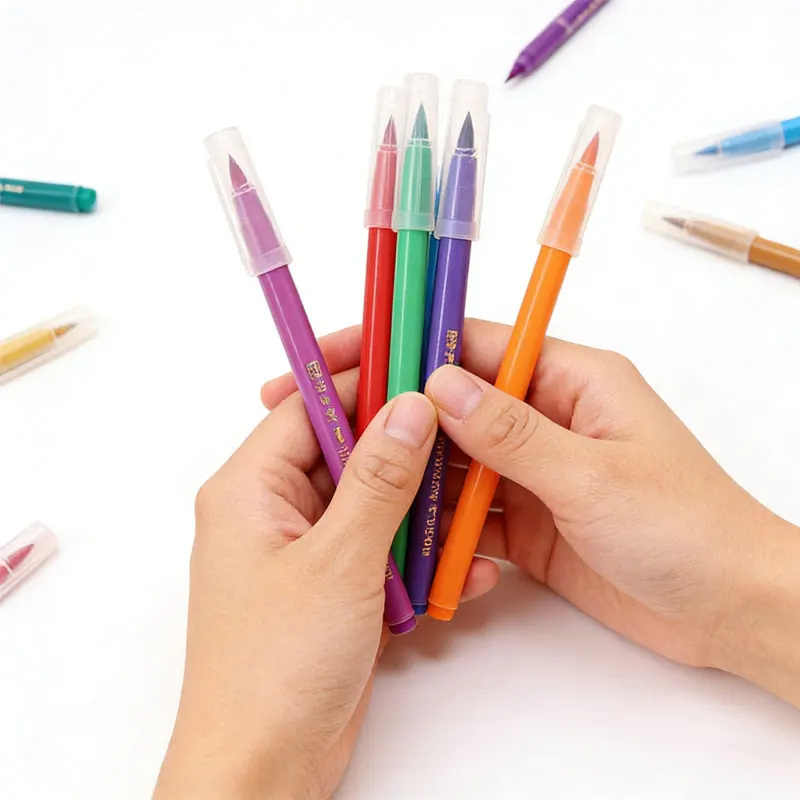 Watercolor Pens Set of 18 Watercolor Markers for Coloring Books Calligraphy Soft-tipped Watercolor Pens Gift for Students Draw