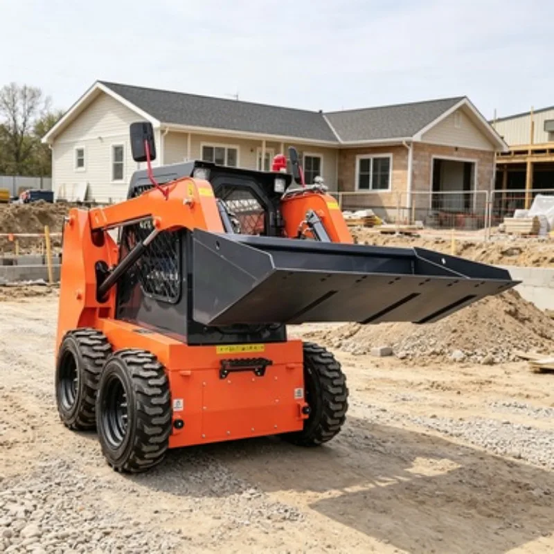 Used Skid Steer Loader Second Hand Small Wheel Loader Mini Skid Steer 75KW Low Hours for Sale