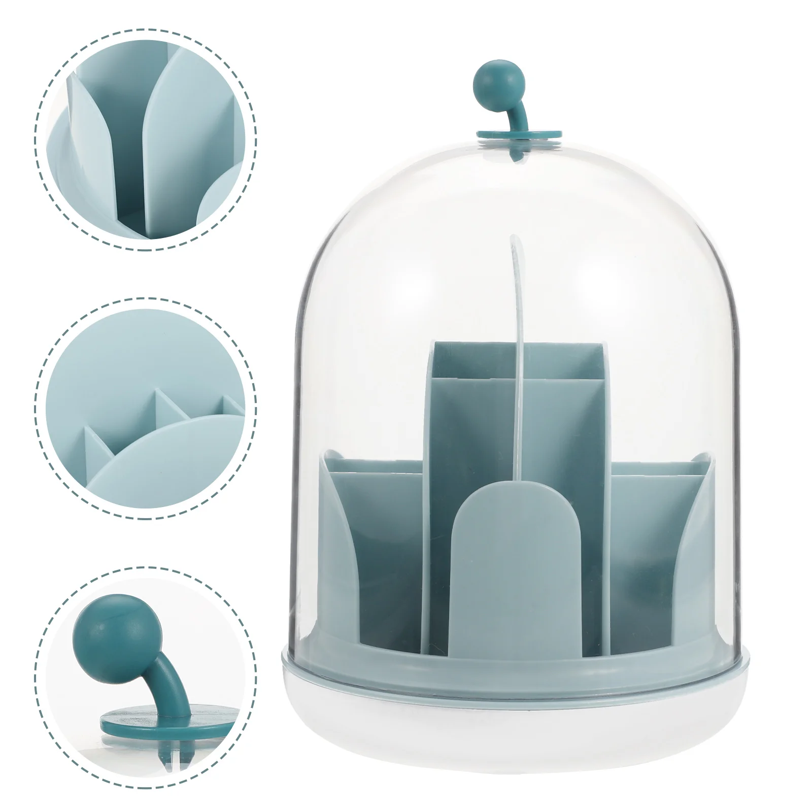 

Lipstick ganizer Large Capacity Rotatable Storage Box Makeup Brush Holder Desktop ganizer PP PET HIPS Material