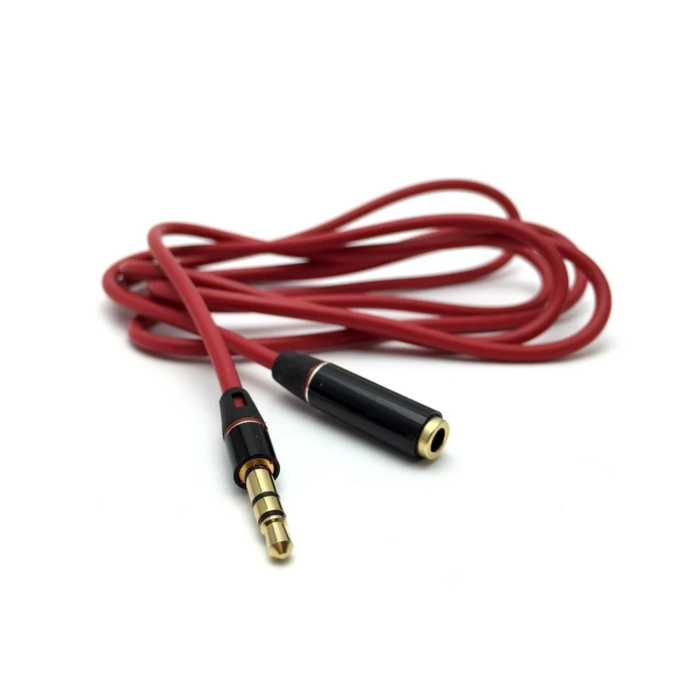 

Audio cable Audio extension Earphone extension cable USB Red audio 3.5mm male to female 1M