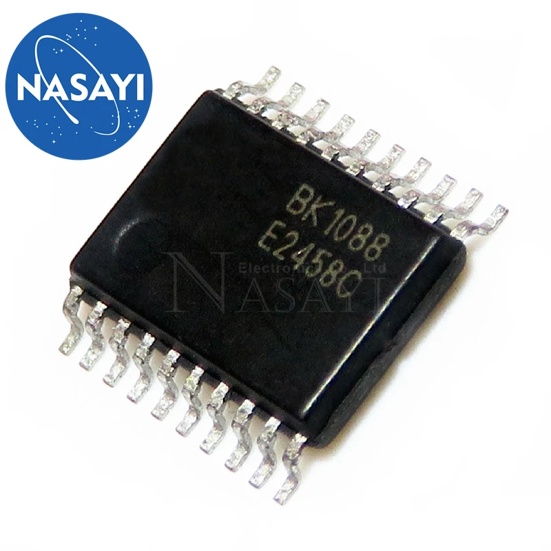 

2pcs/lot BK1088ES-BIN1 BK1088 1088 SSOP-20 In Stock
