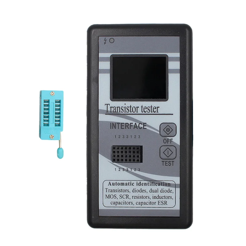 Multi-purpose Transistor Tester 128*160 Diode Thyristor Capacitance Resistor Inductance MOSFET ESR LCR Meter TFT Color Display