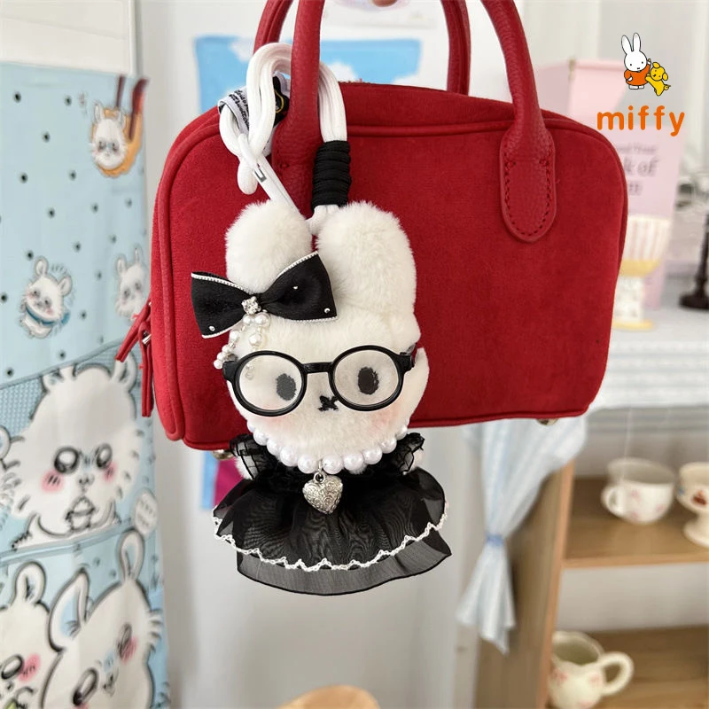 Kawaii ميفي أفخم دمية الكرتون الدوبامين تنورة سوداء رقيق محشوة اللعب الإبداعية المفاتيح أنيمي اكسسوارات الفتيات الهدايا المثالية