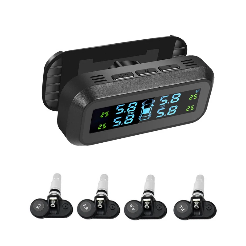 

Sensor External Internal System Solar Powered Alarms Wireless Tpms for Cars Digital Type Car TPMS Tire Pressure Monitor System