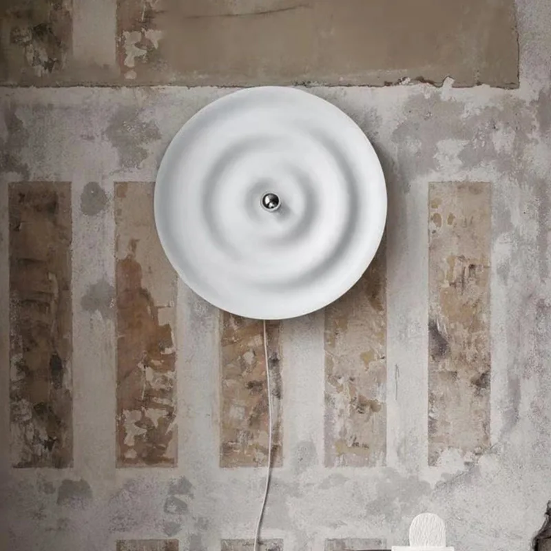 

Nordic Minimalist Home Decor Luxury Sconce For Villa Living Room Decoration Bedroom Bedside Lighting White Study LED Wall Lamp