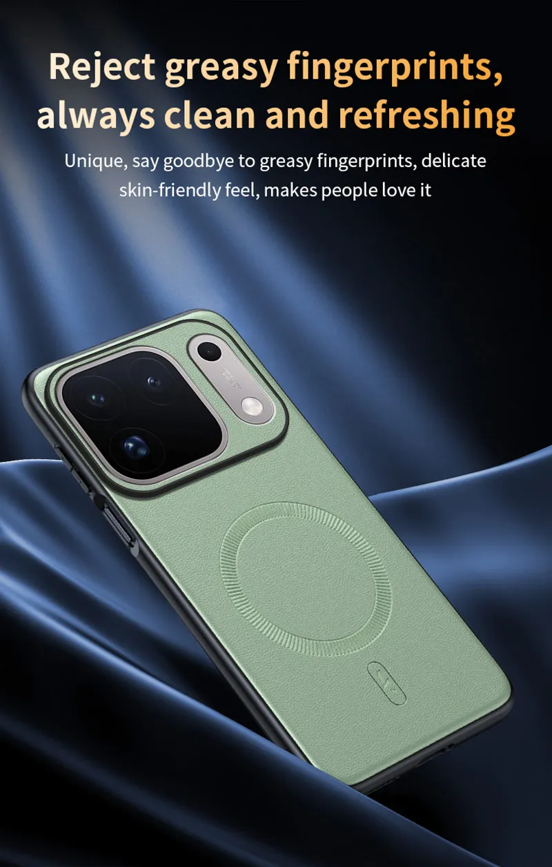 Für OPPO Find X10 Pro Max: Magnetische Schutzhülle aus Leder, Anti-Fingerabdruck, rutschfest, aus PC+TPU. – Detail 17