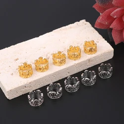 10pcs Mini Metal Crown Model Toys Dolls Accessories Mini Doll Headwear Clothing Dollhouse Miniature Accessories