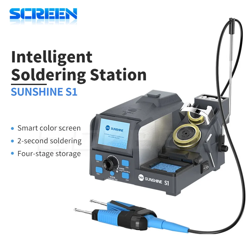 SUNSHINE S1Multi-purpose Soldering Station 4 Storage Functions 2-second Soldering Smart Sleep for Motherboard Soldering Repair