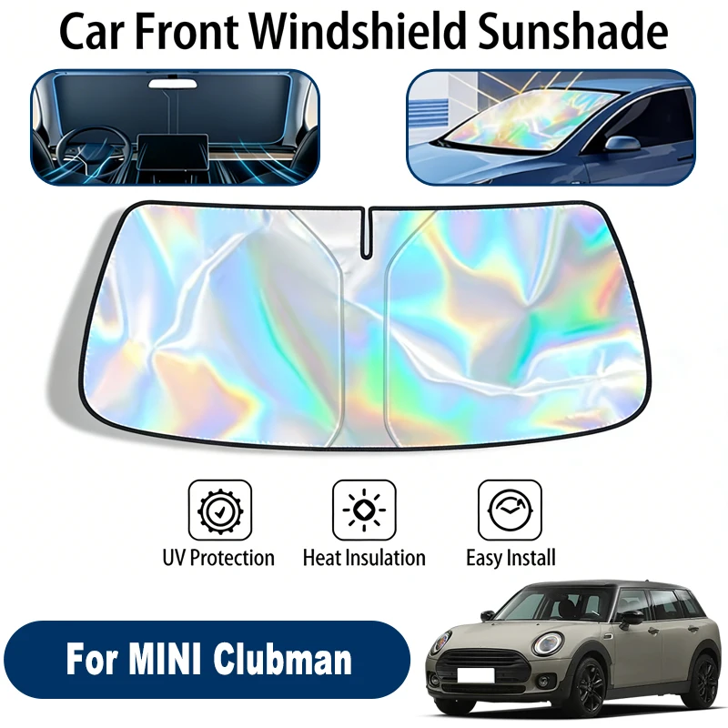 

Солнцезащитный экран для лобового стекла MINI Clubman, складной, отражающий УФ-излучение, защитный чехол для переднего окна, аксессуары