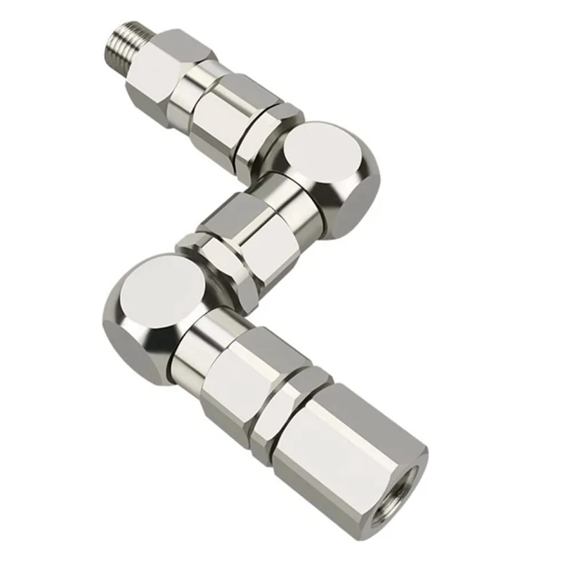 Аксессуар для распылителя краски 1/4 дюйма (M) X 1/4 дюйма (F) Z-Swivel 6500PSI из нержавеющей стали с вращением на 1/4 °