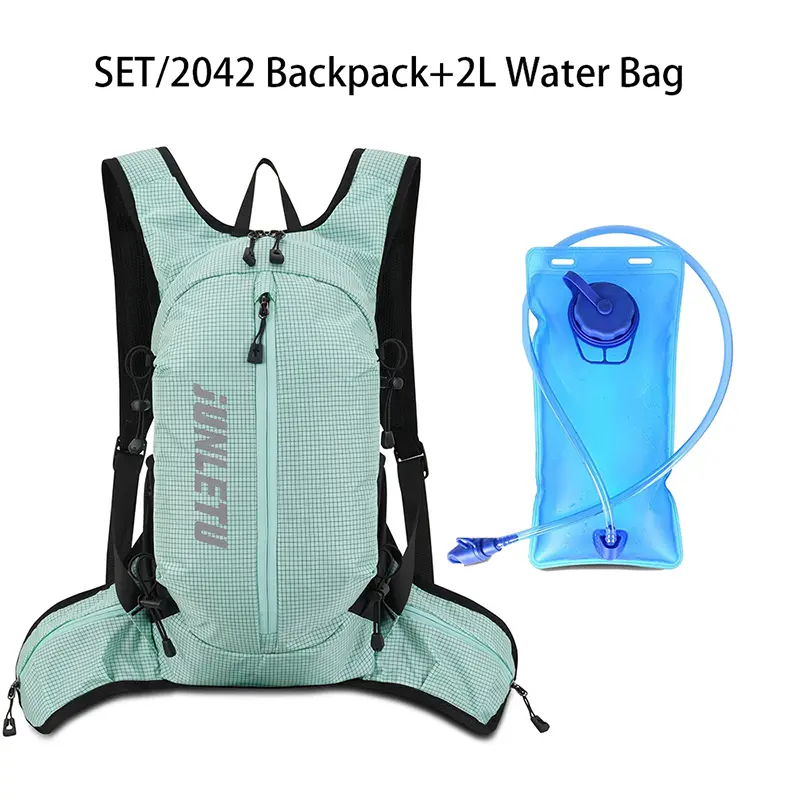 Ultra-light Cycling Backpack with 2L Water Bag Set Breathable Rucksack Hydration Drinking Knapsack Water Replenishment Daypack - Image 7