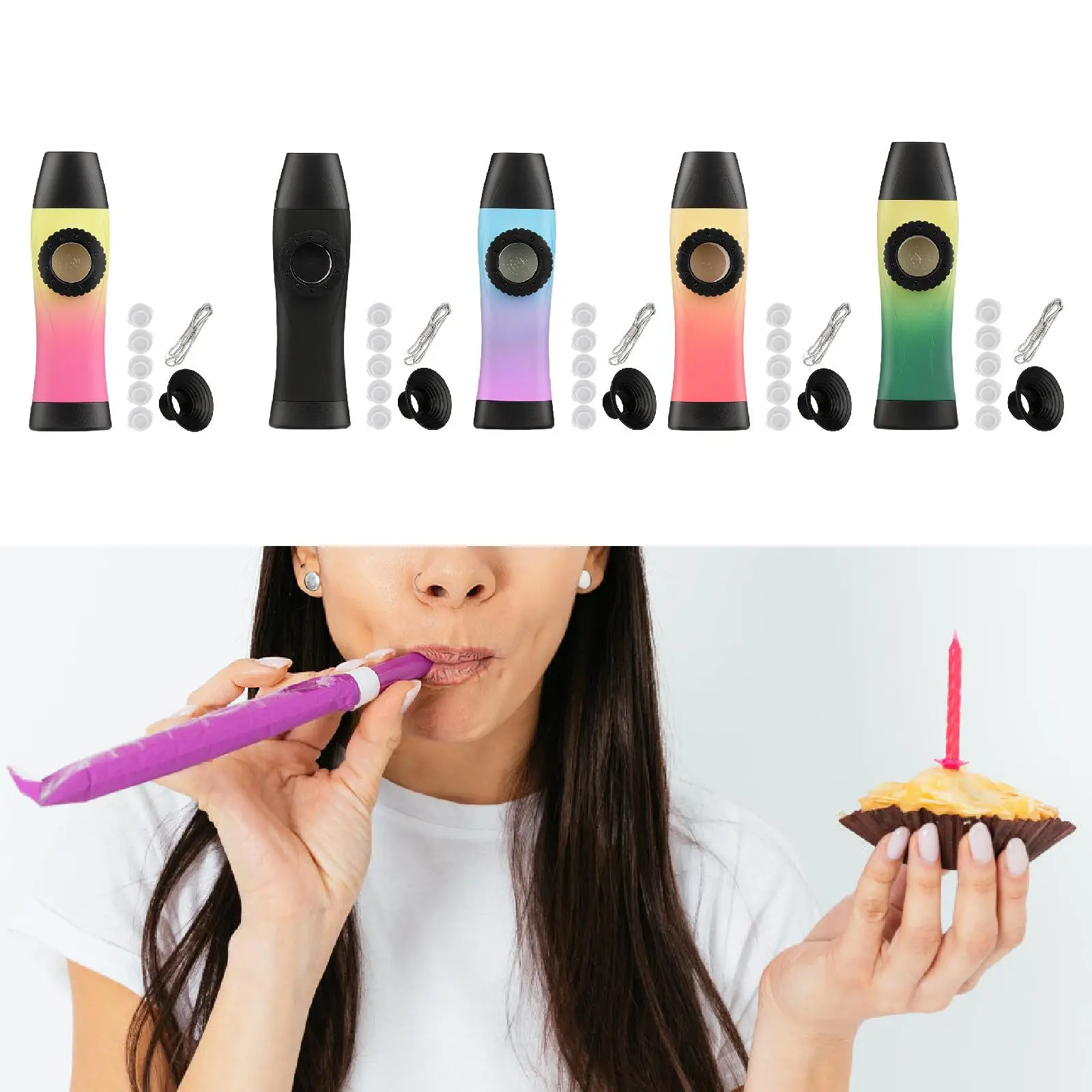 

Kazoo Flute Compact Easy to Play Mini Kazoo for Keyboard Guitar Music Lovers