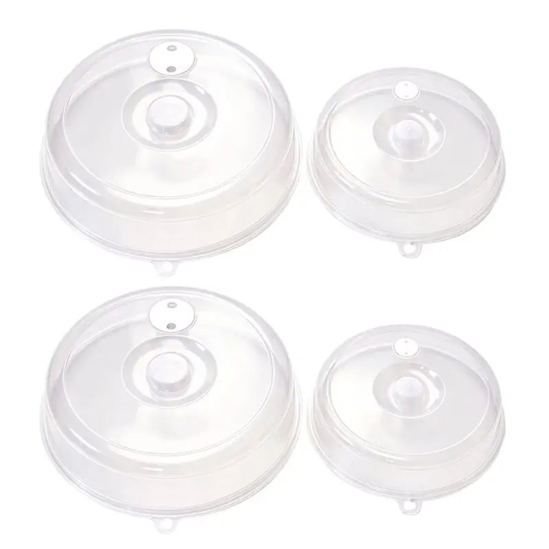 A33Z-4PCS Microwave Cover For Food, Splatter Cover With Steam Vents, Microwave Splatter Cover, Microwave Plate Cover, Plate.