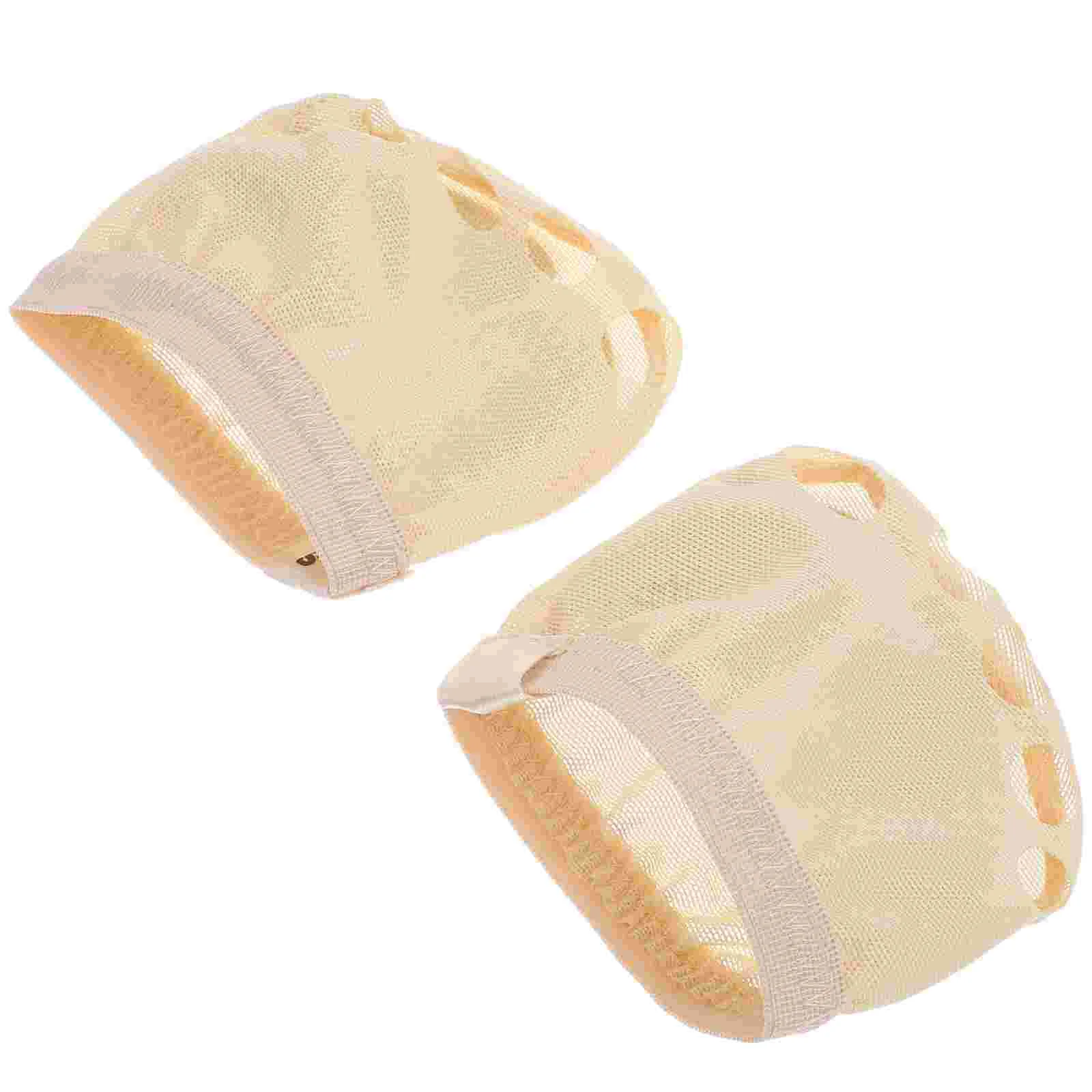 1 Pair of Ballet Forefoot Cushion 5 Holes Elastic Half Sole Dancing Shoes - Size S ballet shoes dance shoes