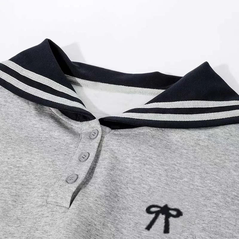 Bild 7: Kawaii Mädchen Sweatshirt Frühling und Herbst Kind Mode Pullover College Stil Kinder Lose Freizeit Navy Leader Tops Student