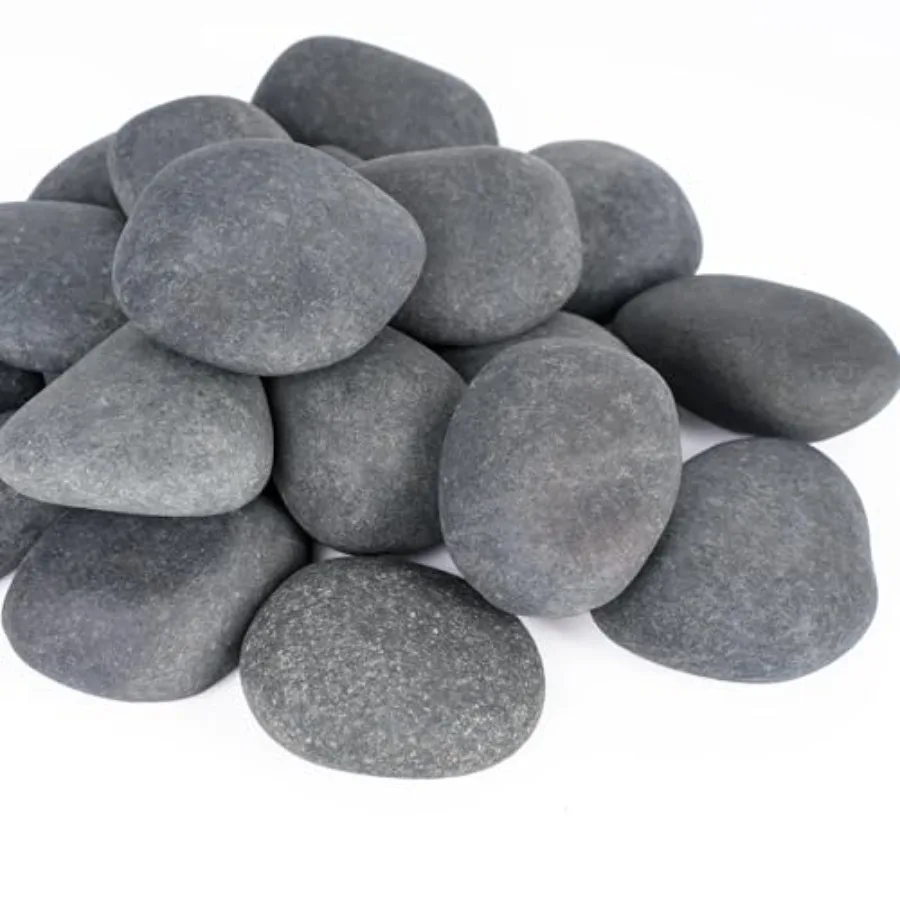 

40 lbs River Rocks for Landscapg, 2"-3" Natural Rocks for Aquarium, Fish Tank, Decorative Garden Stones for Plants, Flower Pots
