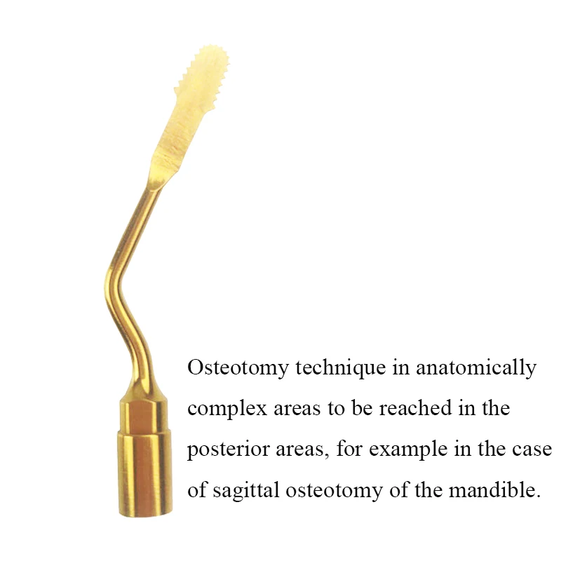 Punta per chirurgia piezoelettrica dentale per MECTRON piezorgery uso per taglio osseo/seno/sollevamento/impianto/Exelcymosis US1/US2 // UC1/UC2/UL1/UP