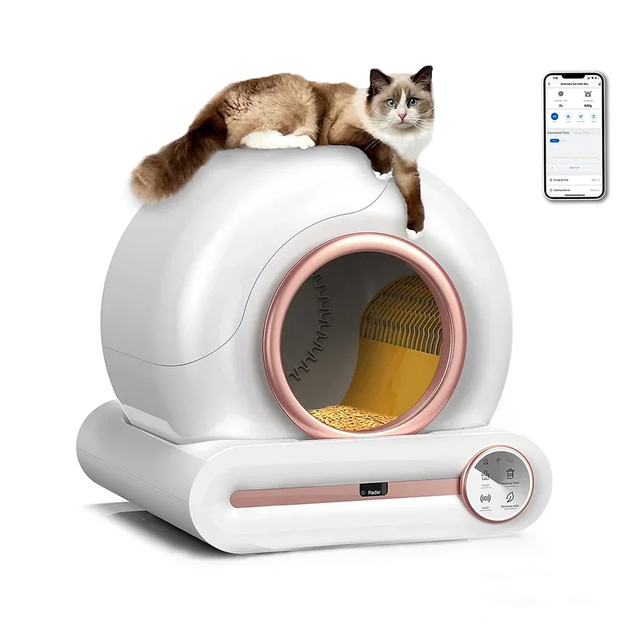 

Automatic Smart Cat Litter Box Self Cleaning Cat Toilet Fully Enclosed Electric Cat Litter Box Large Pet Toilet English Version