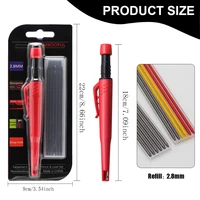 Woodworking Pencil Card Set, Deep Hole Marking and Drawing, with 2.8mm Reliable and Durable Lead, for Carpenters Engineering 6