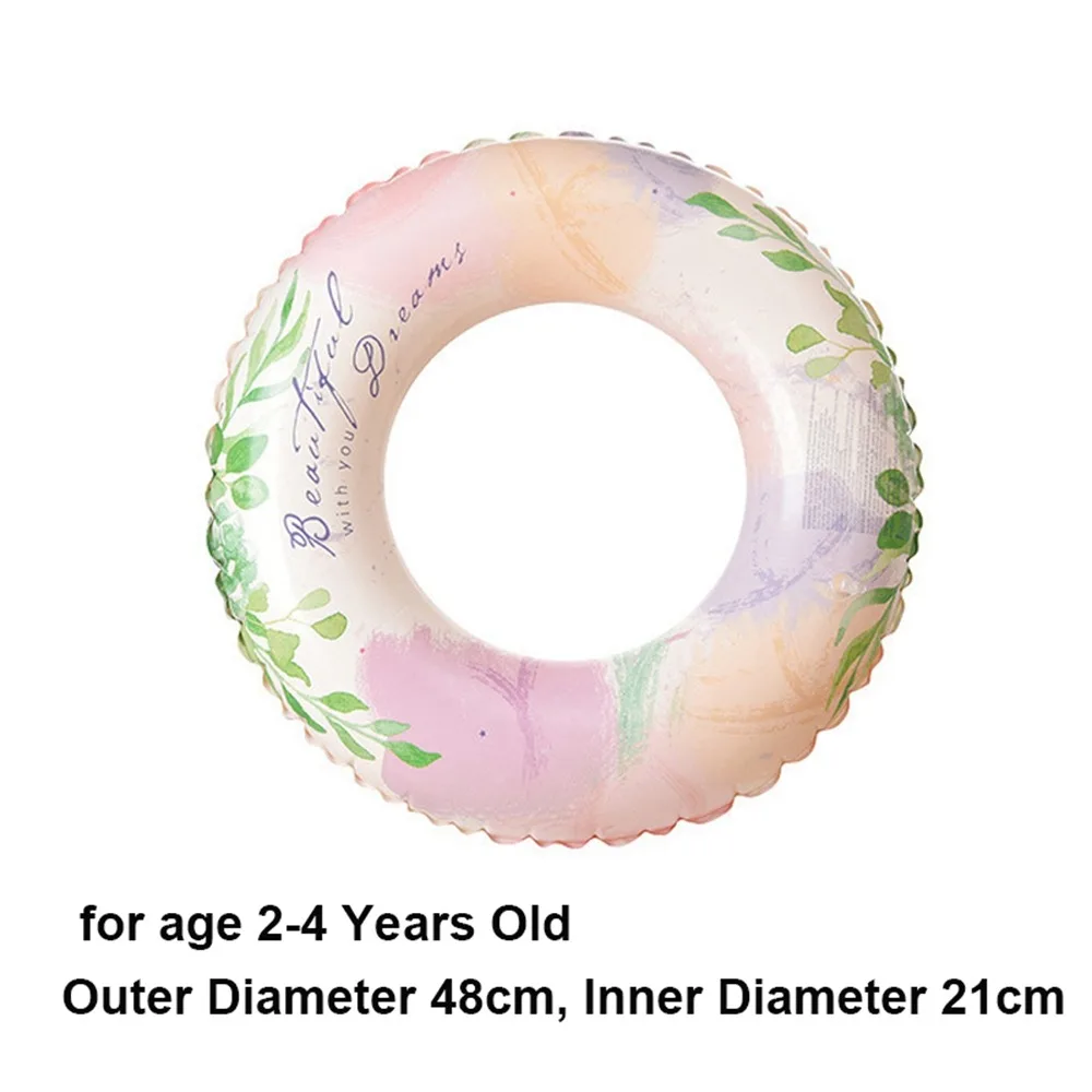 

Прозрачное двухслойное утолщенное кольцо для плавания с кристаллами, оборудование для аквапарка из ПВХ, поплавочное кольцо для подмышек, надувная двойная подушка безопасности