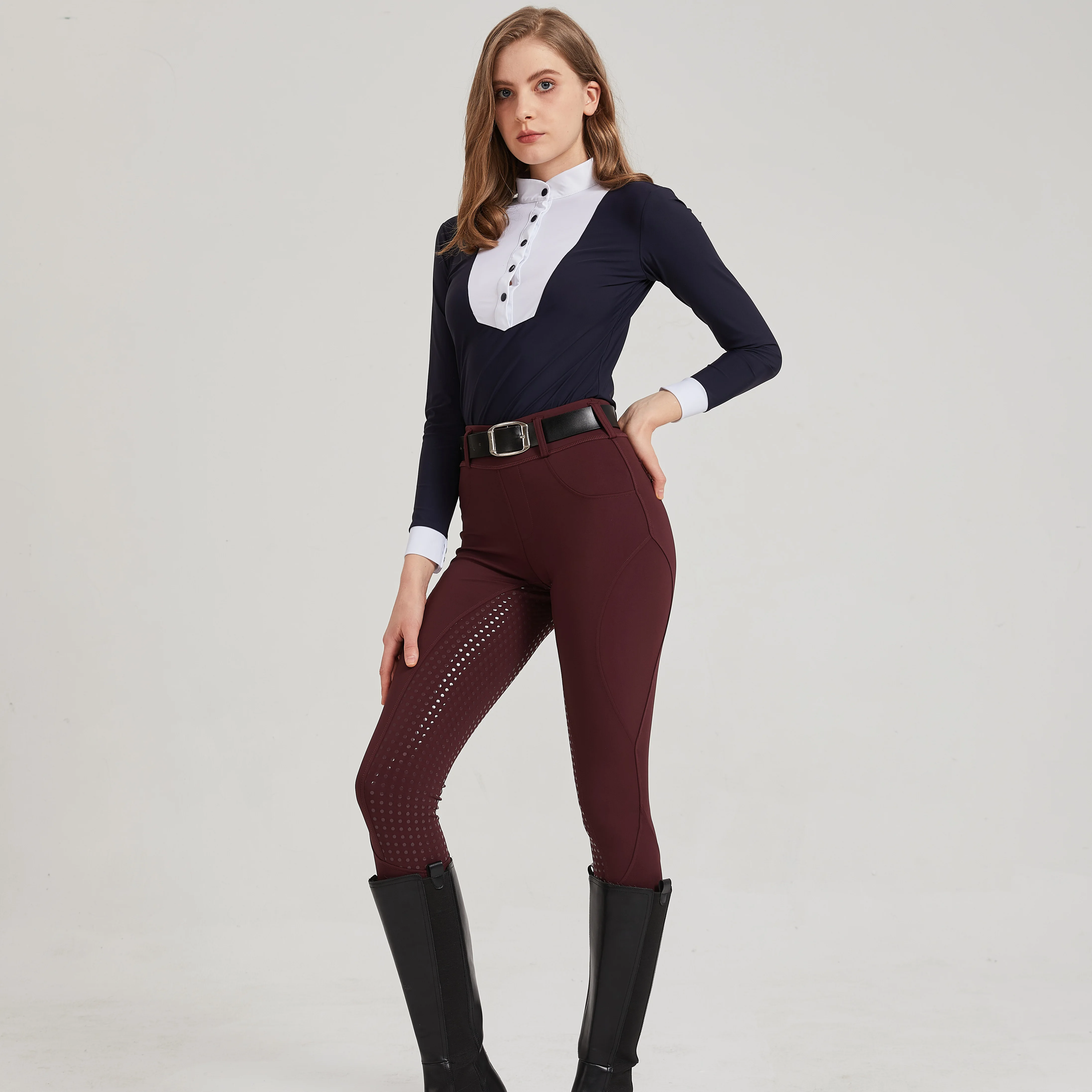 Professionelle Reithose mit Vollsilikon, schnelltrocknend, elastisch, eng anliegend, rutschfest, dick und strapazierfähig – Detail 18
