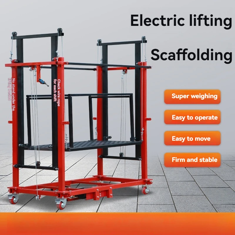 Electric Scaffolding Lift, Mobile Remote Control Automatic Lifting Platform, Indoor And Outdoor Decoration Portable Lifting Plat