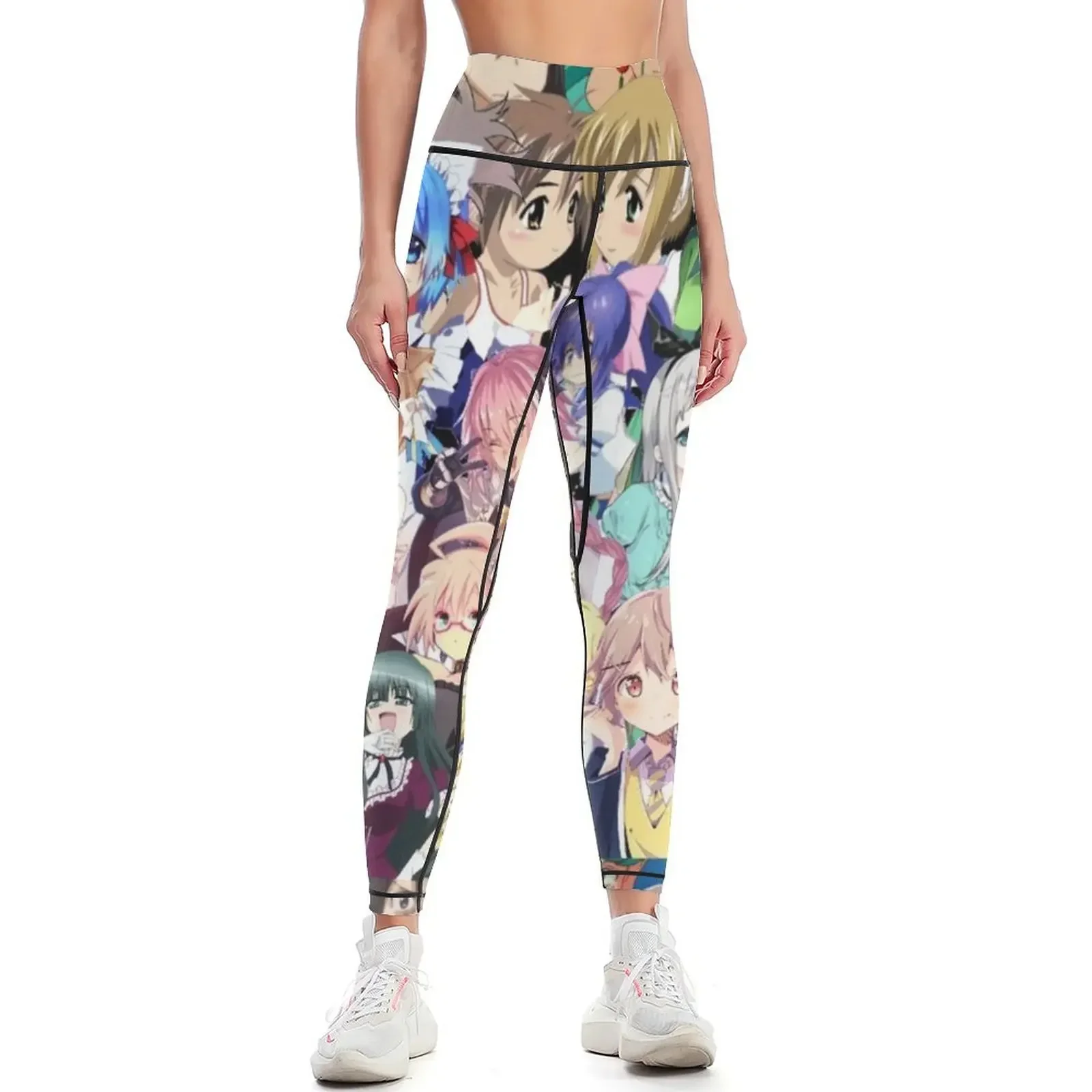 Anime trap collage Leggings joggers for workout clothes for flared gym wear Womens Leggings