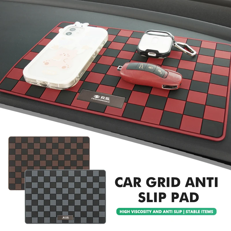 Car Non-Slip Mat Interior Dashboard Phone Anti-Slip Storage Pad For Renault RS Kadjar Captur Clio Megane 2 3 4 RS Koleos Logan
