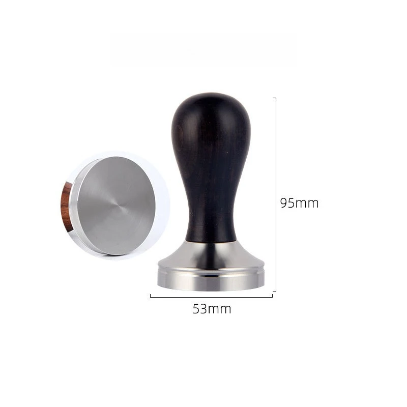 Tamper Espresso Profesional 58.5mm 51mm 57mm, Tamper Kopi Baja Tahan Karat Tugas Berat untuk Breville DeLonghi, Alat Penyegel Sempurna