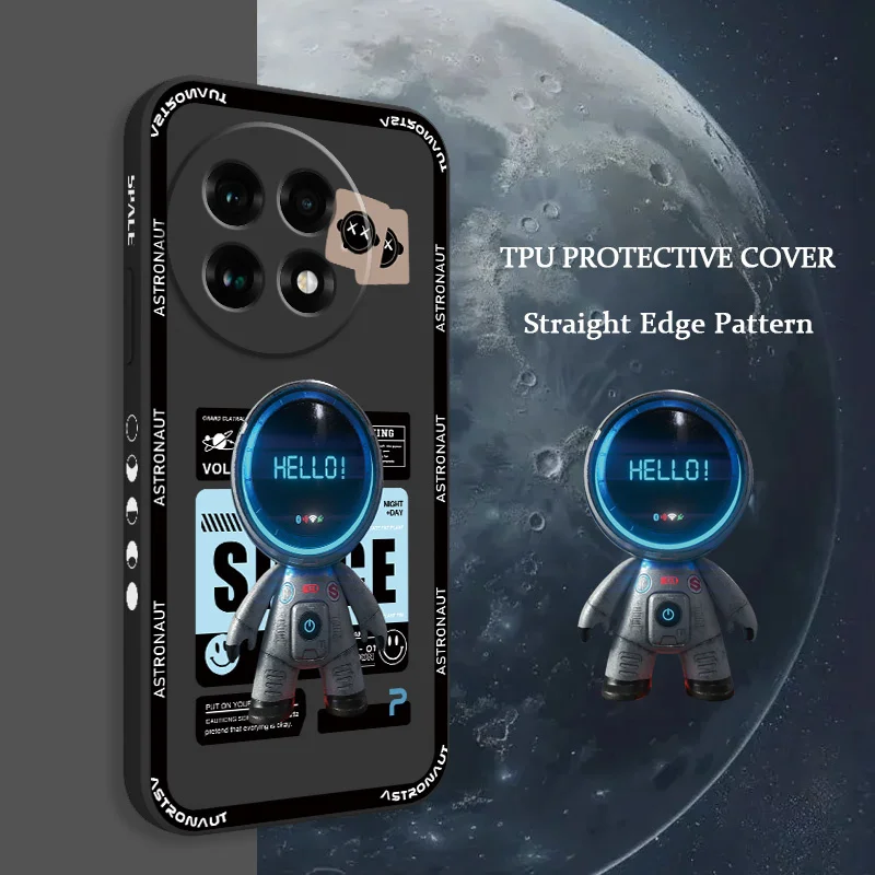 

Tech Astronaut Phone Case For Oneplus 13 13R 12 12R 11 11R 10 10R 10T 9R 9RT 9 8T 8 7 7T Pro Liquid Silicone Cover