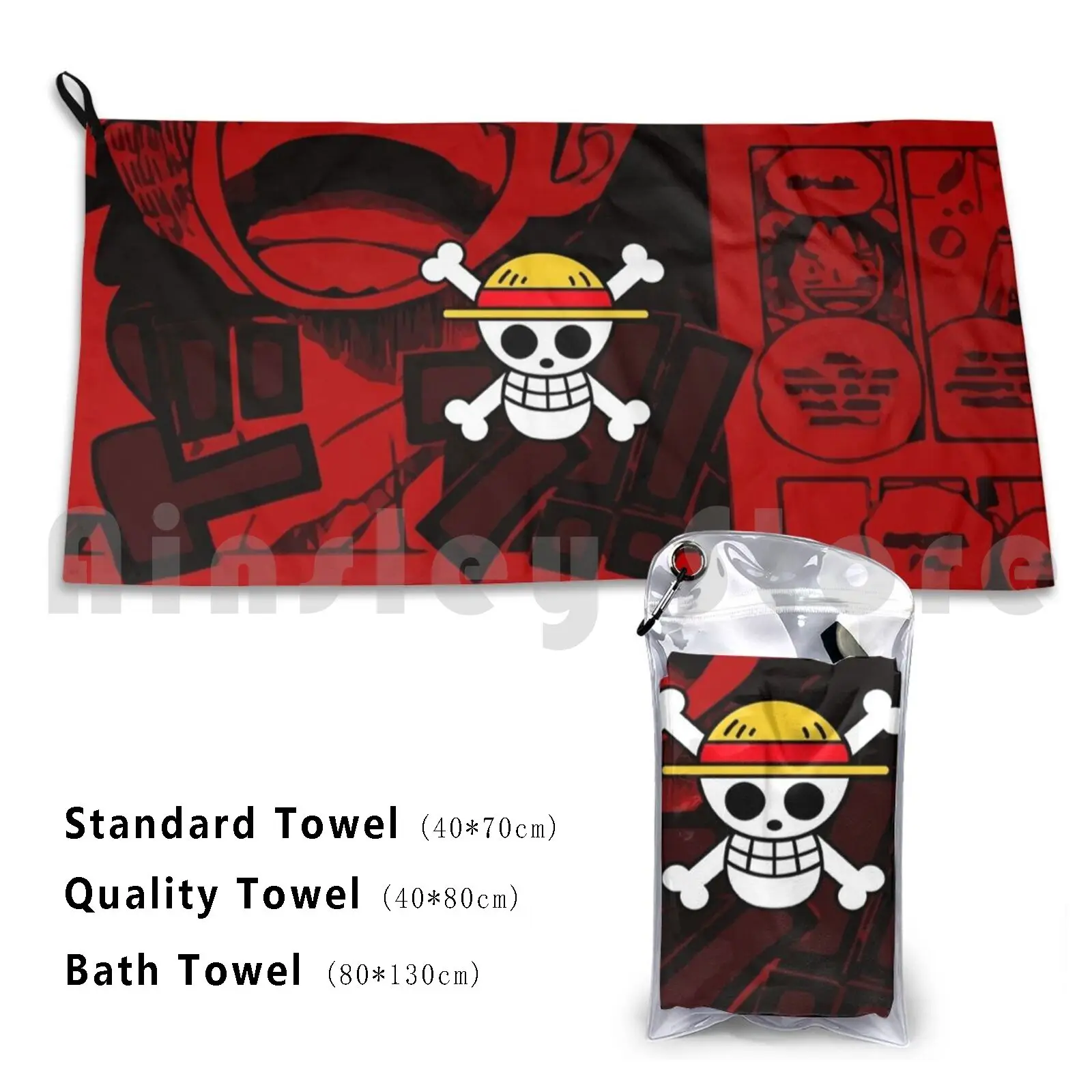 Mouth Anime Custom Towel Bath Towel Anime Manga Pirate King Pirates King Luffy