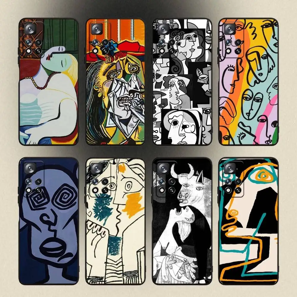 

Picasso Abstract Painting Phone Case For Samsung Galaxy A20,A21s,A22,A31,A32,A52,A53,A72,73,A80,A91 Soft Black Cover