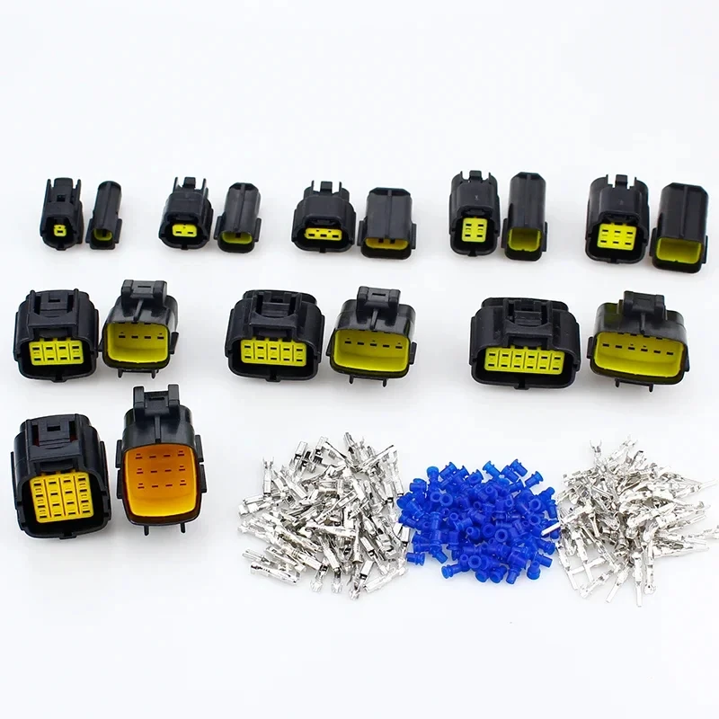 1 Sets1 2 3 4 6 8 10 12 16 Pin Denso Auto Waterproof Wire Connector Electrical Plug Car Sealed Truck Harness Socket With Termina