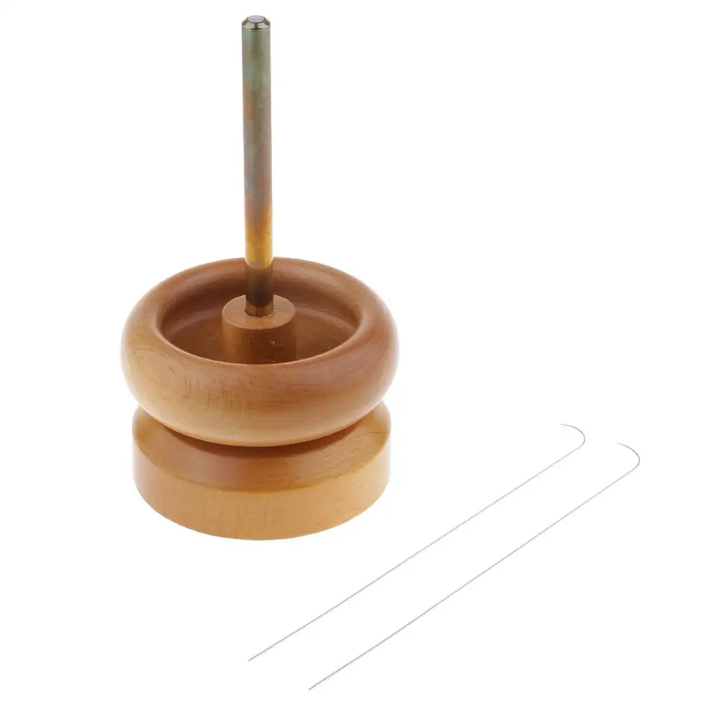 Wood Bead Spinner for Seed Bead String Tool DIY Jewelry Making Bead Device