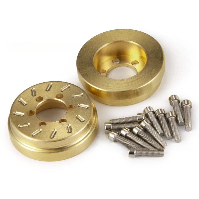 Suitable for SCX10 TRX4 1/10 Remote Control  Vehicle Brass Counterweight Drive Axle Housing Cover Bumper Bracket Combiner