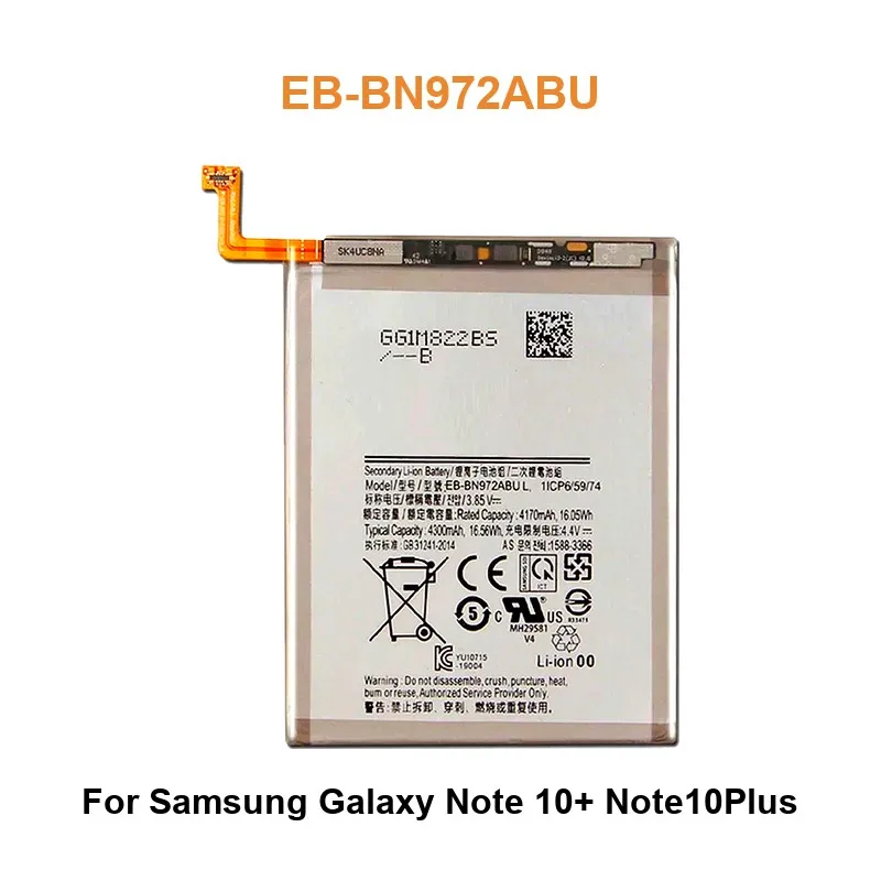 Battery For Samsung Galaxy Note 9 Note 10+ 8 3 4 2 7 10 Lite 20 Ultra N9600 N950 N9200 N9000 EB-BN965ABU EB-BN972ABU EB-BN950ABE