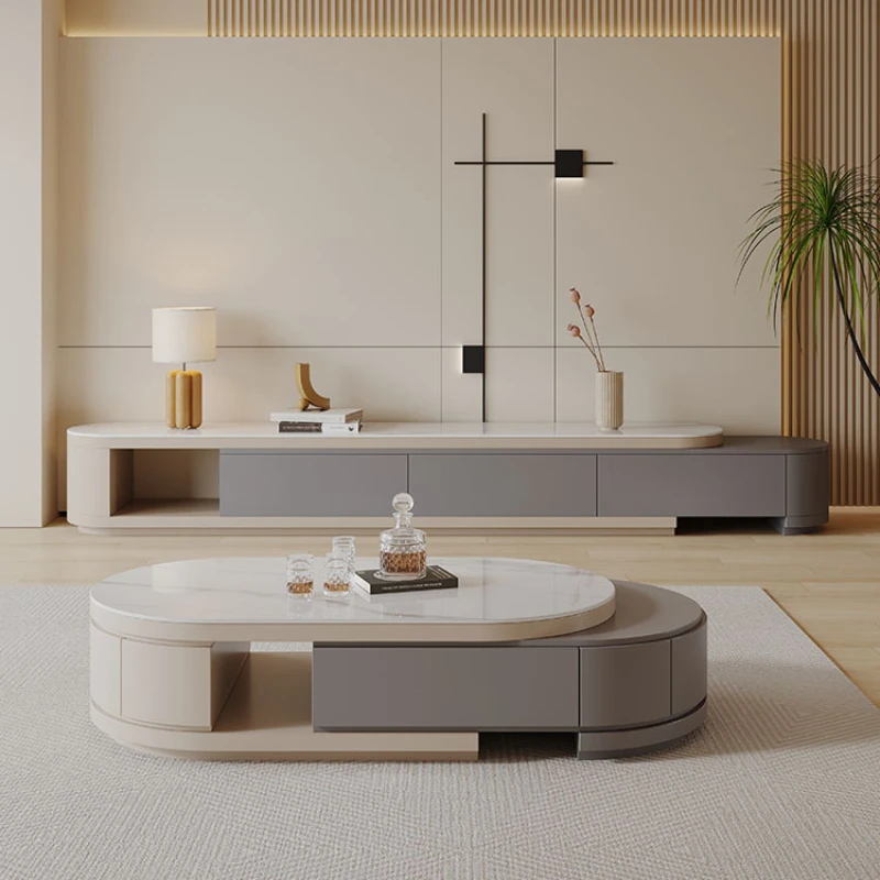 Display Mount TV Stands Cabinet Storage Table Coffee Table Set Modern Living Room TV Stands Mobile Shelf Mesa Furniture Bedroom image 5