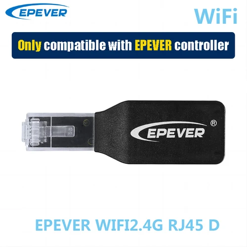 Imagen 1 del producto Adaptador WiFi EPEVER para controlador de carga solar MPPT EPEVER WiFi2.4G RJ45 D monitoreo de comunicación por aplicación de teléfono móvil
