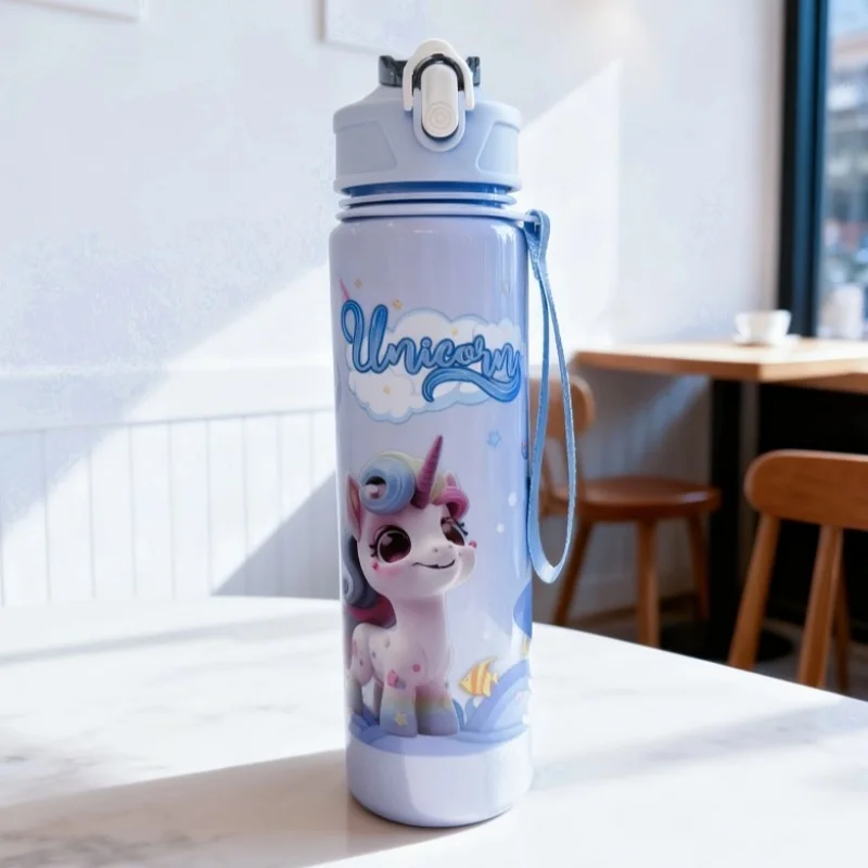 750ML 귀엽고 내구성이 뛰어난 우주 컵 BPA 프리 고온 저항 휴대용 물병 야외 활동에 적합한 완벽한 선물