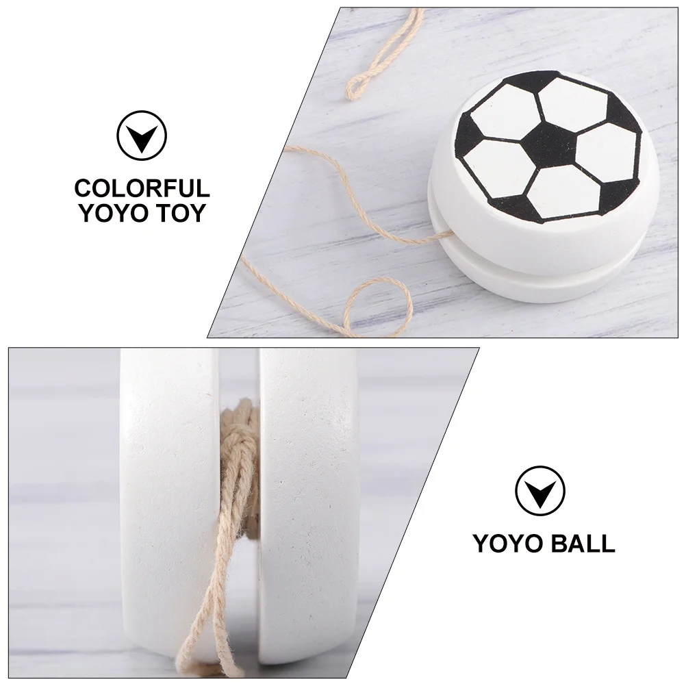 5 Stück Holz-Yo-Yo-Ball, pädagogisches Finger-Yo-Yo, langlebig, tragbar, Kinderkollektion für Kinder