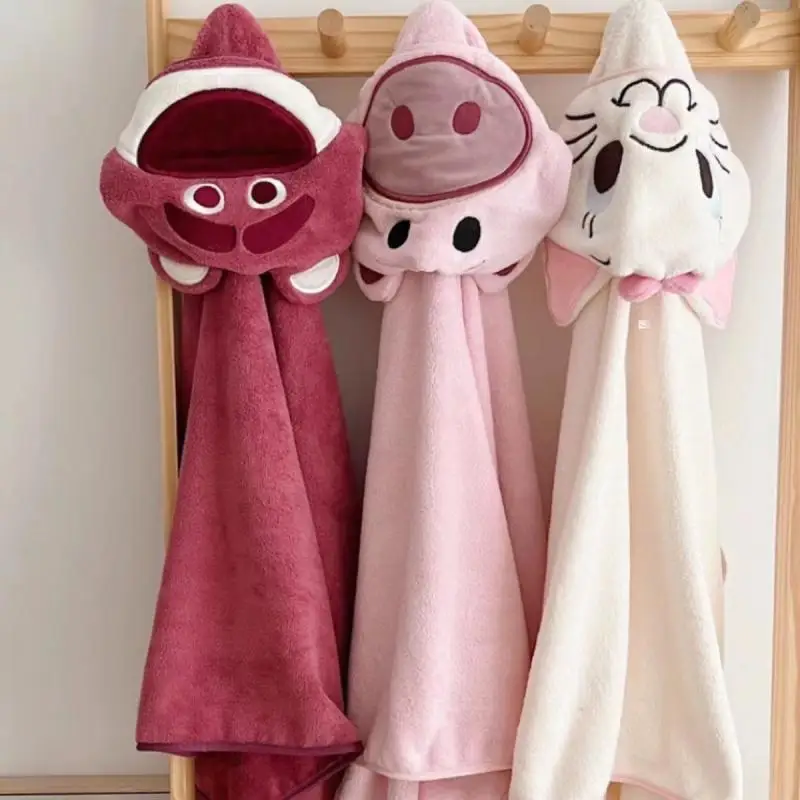 Disney Toddler Hooded Baby Bath Towels Bathrobe Shower Anime Soft Warm Sleeping Swaddle Blanket for Boys Girls Kids Newborn