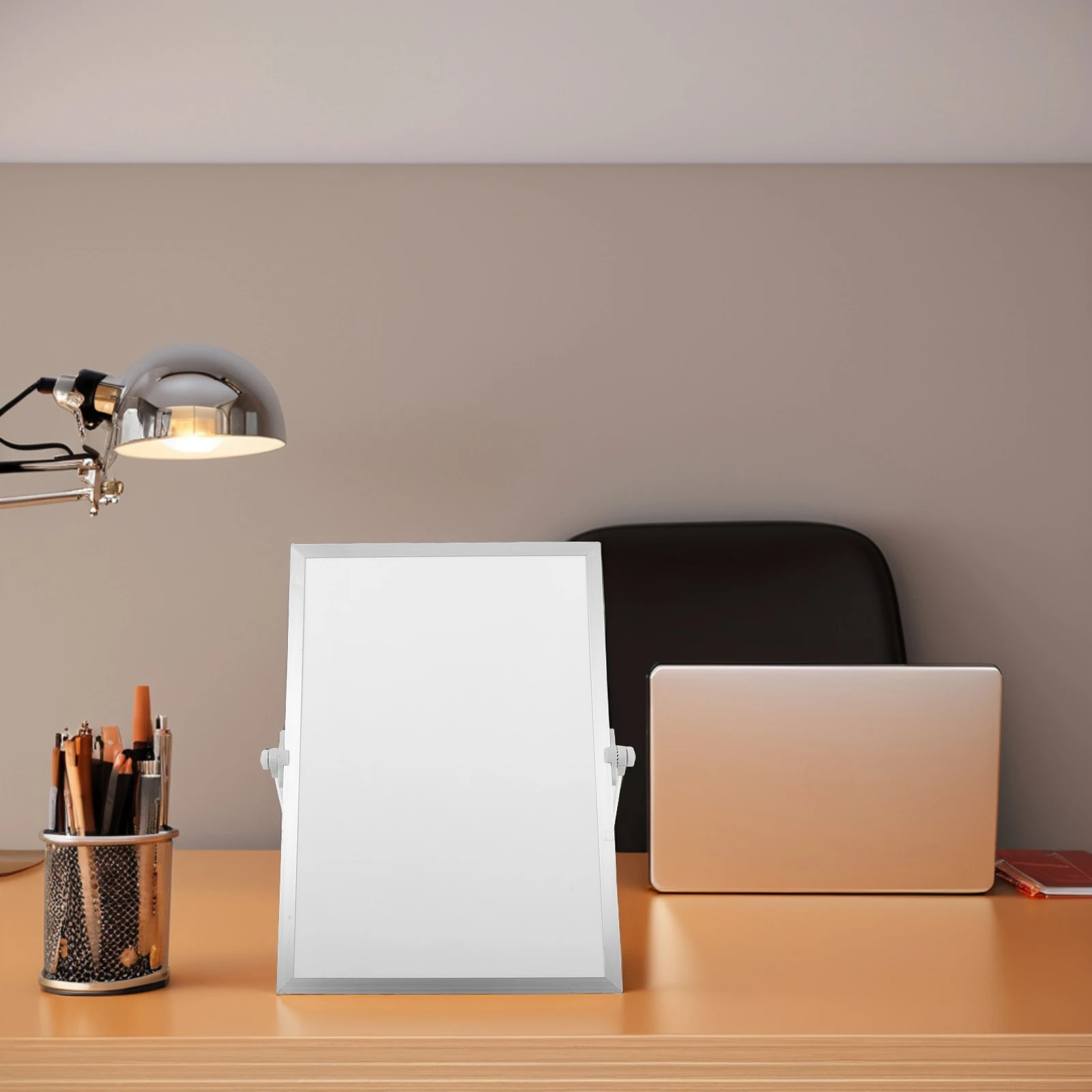

Small Whiteboard Double Sided Whiteborad Double-sided Dry Erase Desktop Stand for Reminder Easel