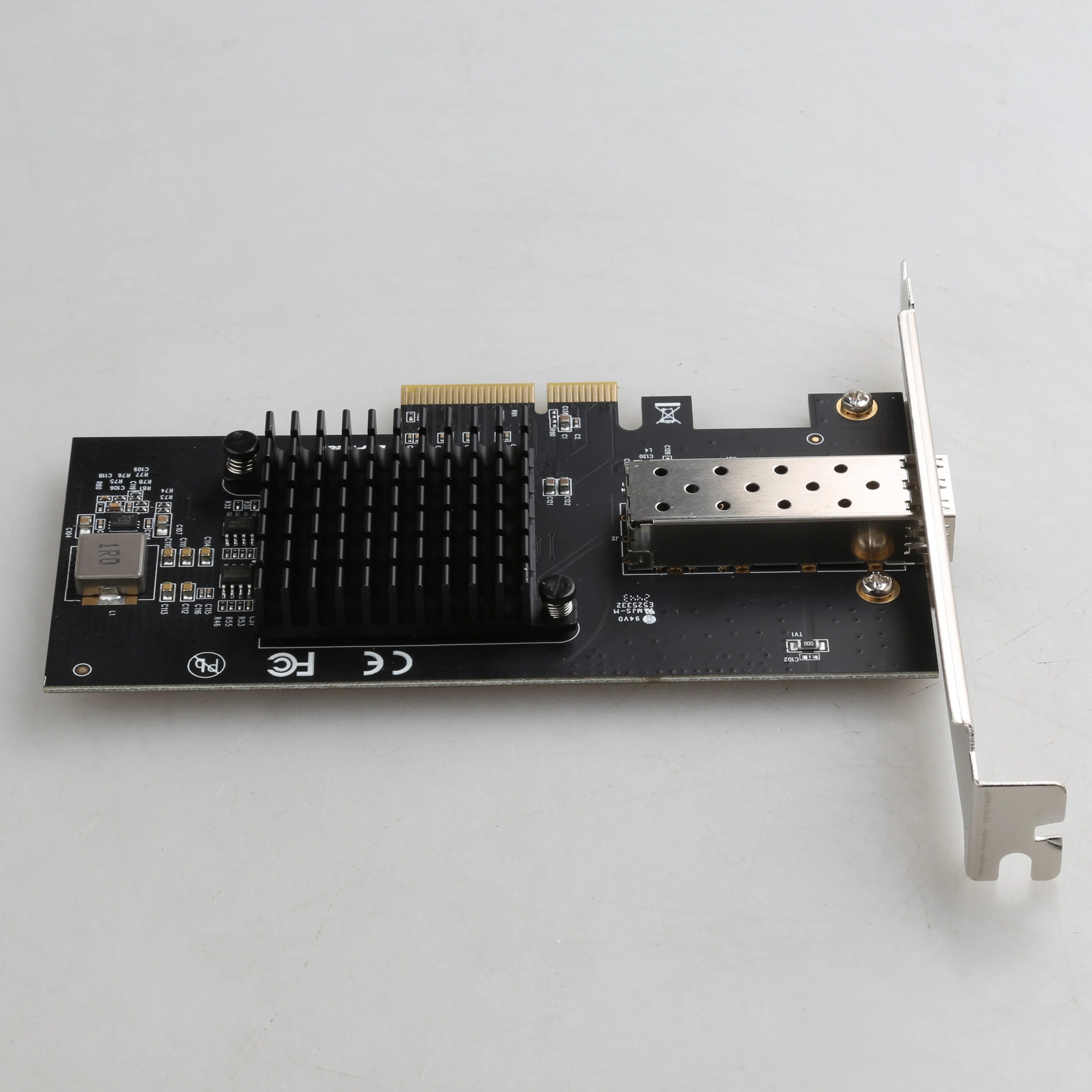 1포트 10G 오픈 SFP 네트워크 어댑터 PCIe X4 카드 PCIe4X 10G 단일 포트 랜 카드 인텔/82599EN/X520