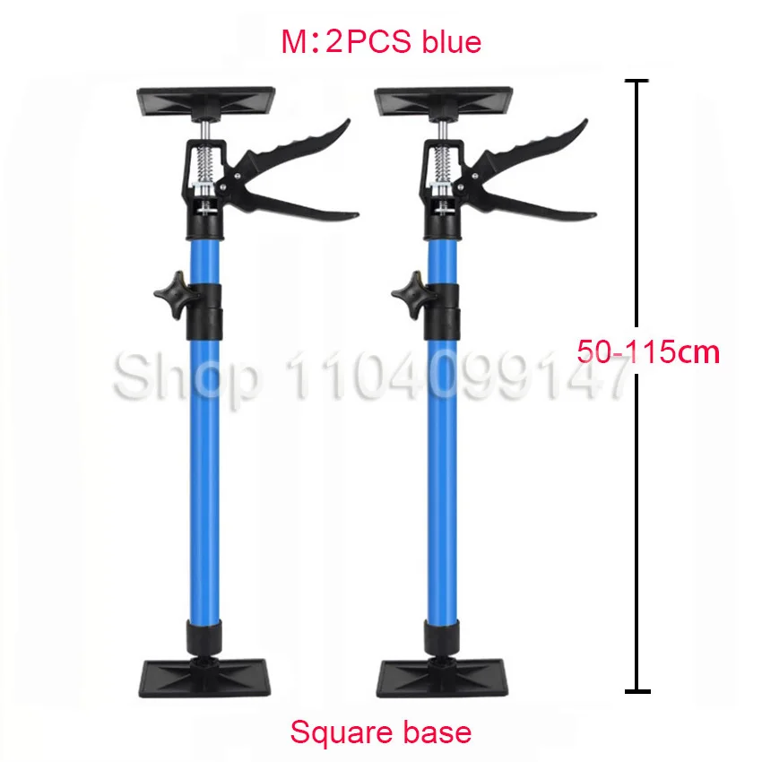 2Pcs 115cm Woodworking Telescopic Support Rod Hsnging Hanging Cabinet Ceiling Door Frame Raise Lifter Labor-Saving Arm Jack