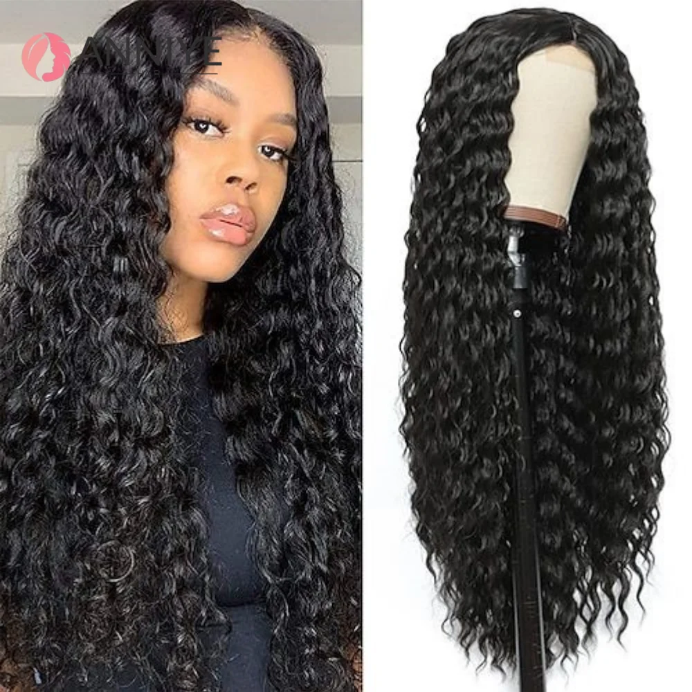 

Water Wave 13x4 4x4 HD Lace Frontal Wig Human Hair 200 Density Brazilian 13x4 Lace Front Wig For Women Pre Cut Lace Wigs ANNIYE