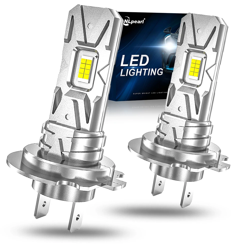 

NLpearl 16000LM H7 Светодиодная лампа 1:1 Мини-размер Налобный фонарь Беспроводной 60 Вт CSP Светодиодные чипы H7 Автомобильная светодиодная фара Автоматическая лампа 6000K Белый 12 В