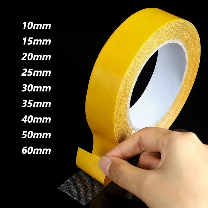 10-60mm for High Viscosity Cloth Double Sided Tape, Translucent Fibre Mesh Carpet Adhesive