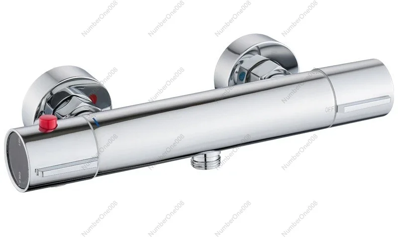 Smart Thermostatic Shower Mixer Valve All Brass Concealed Installation Solar Water Heater Compatible