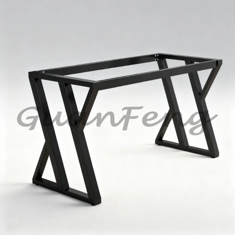 Cross‑Shape Heavy‑Duty Metal Table Legs Modern Dining Meeting Table Base Legs for Furniture Support